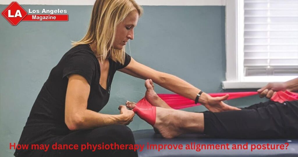 How may dance physiotherapy improve alignment and posture?