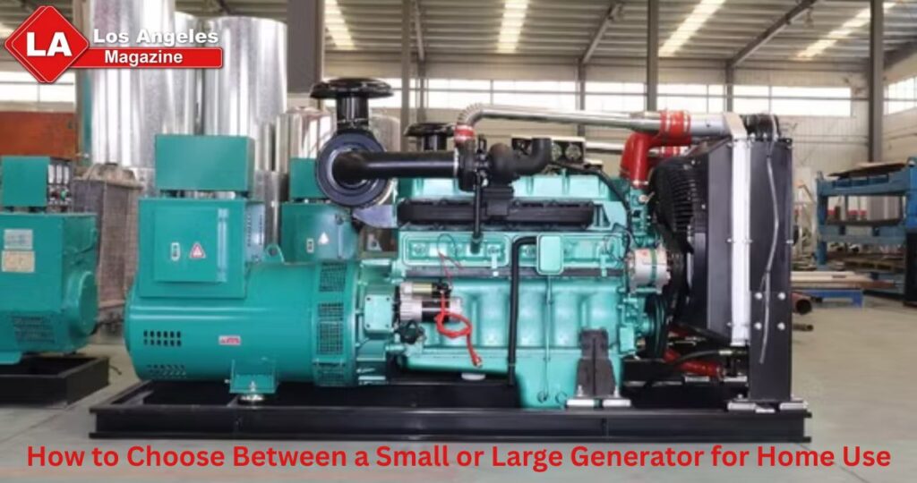 How to Choose Between a Small or Large Generator for Home Use