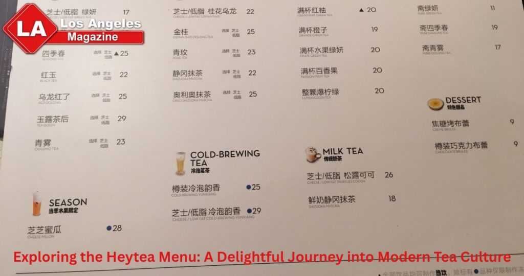 Exploring the Heytea Menu: A Delightful Journey into Modern Tea Culture